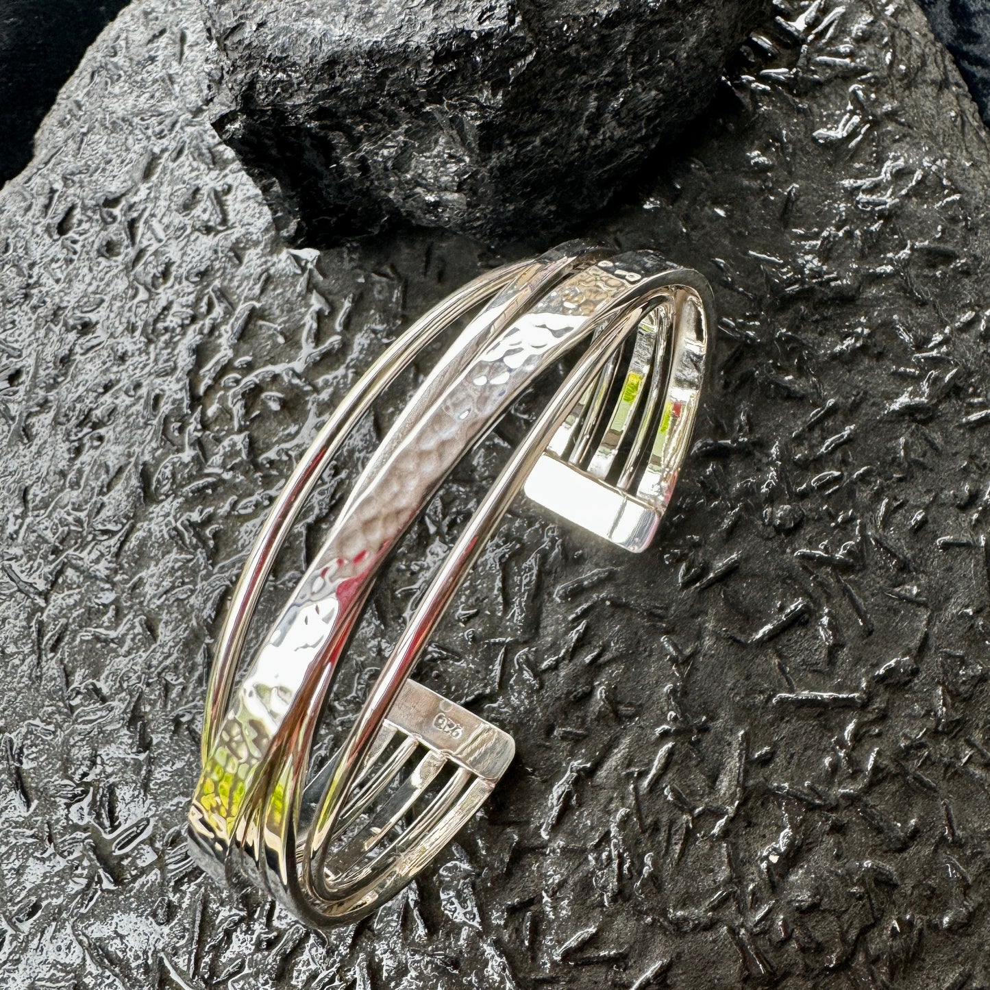 "Slash" Sterling Silver Cuff Bracelet
